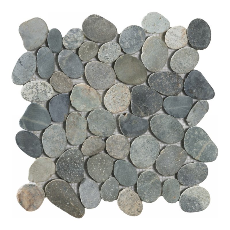 Inriver Sliced Pebble Mosaic Multi pebble mosaic sheet
