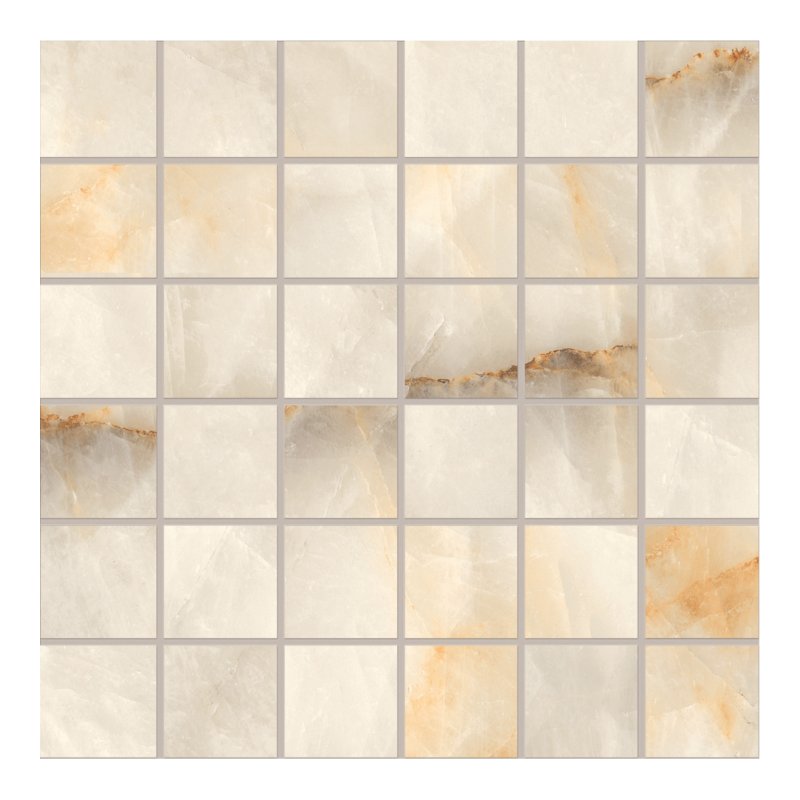 Tele Di Marmo Crystal Mosaic Extra Ivory porcelain tile