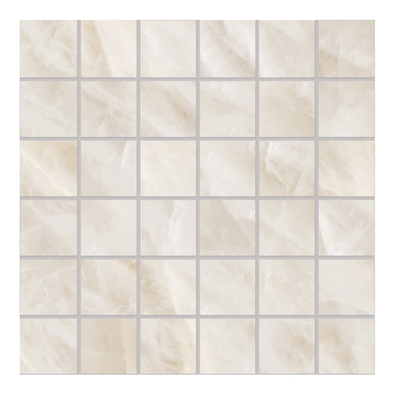 Tele Di Marmo Crystal Mosaic Vitrum White porcelain tile